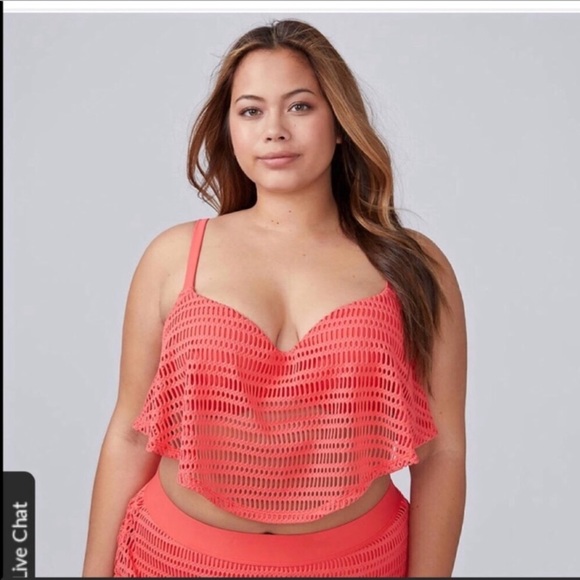 Cacique Other - 44 DDD Lane Bryant Bikini Top